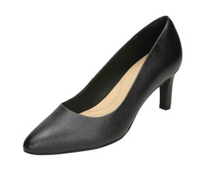 Ladies Clarks Textured Court Shoes Calla Rose