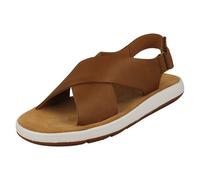 Ladies Clarks Unstructured Cross Detailed Wedge Heel Sandals - Jemsa Cross