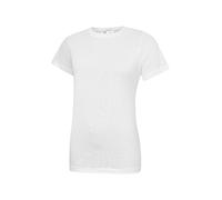 Uneek UC318 Ladies Classic Crew Neck T-Shirt White S Colour: White, Ch S