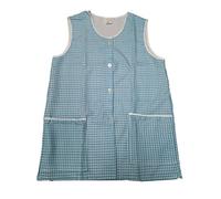 Ladies Classic Dogtooth Pattern Tabard Overall with Front Button Fastening / 5 Colours / 6 Sizes (UK 12/14 (WX), Blue)