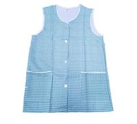 Ladies Classic Dogtooth Pattern Tabard Overall with Front Button Fastening / 5 Colours / 6 Sizes (UK 24/26 (XXOS), Turquoise)