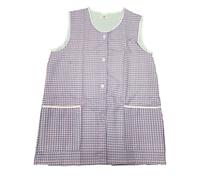 Ladies Classic Dogtooth Pattern Tabard Overall with Front Button Fastening / 5 Colours / 6 Sizes (UK 28/30 (XXXOS), Pink)