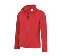 Uneek UC608 Ladies Classic Full Zip Fleece Jacket Red L Colour: Red, S L