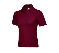 Uneek UC106 Ladies Polo Shirt 220GSM Maroon XL Colour: Maroon, Size: X XL