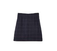 Ladies Classic Tweed Skirt Womens Country Checked Mini Short Skirts Work (UK, Numeric, 8, Regular, Regular, Navy Tweed)
