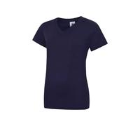 Ladies Classic V-Neck T-Shirt 100% Cotton Casual Short Sleeve Stylish Women Top