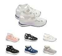 Ladies Closed Toe Wedge Shoes Orthopedic Hollow-out Summer Casual Fisherman Sandals for Women UK Wide Fit Gladiator Sandals Espadrilles Womens Soft Thick Sole Platform Sport Outdoor Shoes
