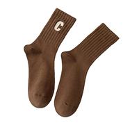 Ladies Combed Cotton Embroidered Letter Big C College Style Sports Socks Socks Dildos