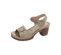 Ladies Comfortable Chunky Block Heel Shoes Casual Side Hollow Belt Buckle Flat Bottom Roman Shoes Women'S Summer Sandals Women'S Sandals Platform for Tan Ladies (White,5.5)