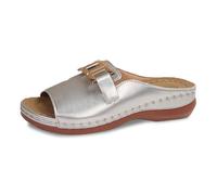 Ladies Comfortable Slippers for Everyday Casual Use Open Toe Design Slip On Style Perfect for Spring Summer Versatile for Relaxed Outfits, silver, 8.5 UK
