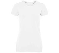 Ladies Cotton/Elastane Round Neck Short Sleeve Tee Womens SOLs Millenium T-Shirt