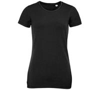 Ladies Cotton/Elastane Round Neck Short Sleeve Tee Womens SOLs Millenium T-Shirt