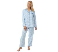 Ladies Cotton Pyjama Set - Blue 20-22