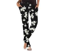 Ladies Cotton Trousers, Summer Trousers for Women UK Wide Leg Boho Harem Pants Loose Casual Yoga Pant Bohemian Hippie Lounge Pyjamas Bottoms Ladies Palazzo,My Orders UK 2025