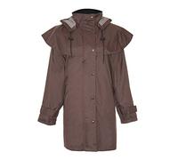 Ladies Country Estate Windsor Waterproof Fabric Lined Riding Coat Brown 10