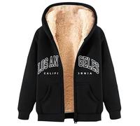 Ladies Crew Neck Sweatshirt Christmas Hoodies for Women Fluffy Jumpers Women Clothing Faux Fur Jacket Skeleton Hoodie Y2K Shirt Teddy Bear Coats for Women UK (Black, M)