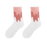 Ladies Crew Socks Womens Fuzzy Slipper Winter Cabin Warm Soft Coral Comfy Print Mid Cushion For Men Thermal Women Bed Long Cosy Thick Black Wooly Gift Fluffy Teenage Girl Gifts