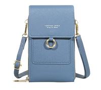 Ladies Crossbody Purses Women Casual Crossbody Bag Adjustable Strap Shoulder Bag With Visual Mobile Phone Window Mens Bags Shoulder (B, One Size)