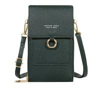 Ladies Crossbody Purses Women Casual Crossbody Bag Adjustable Strap Shoulder Bag With Visual Mobile Phone Window Nylon Shoulder Bag (C, One Size)