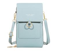 Ladies Crossbody Purses Women Casual Crossbody Bag Adjustable Strap Shoulder Bag With Visual Mobile Phone Window Shoulder Bag for Women (E, One Size)