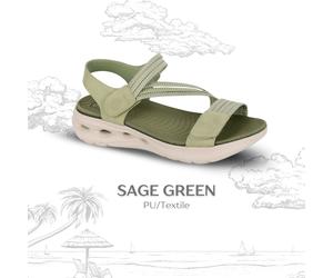 Ladies Crossover Elasticated Sandals Stretch Fit Lightweight Touch Fastening