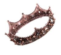 Ladies Crown Tiara for Women Vintage Purple Crystal Queen King Wedding Noble Crown Tiara Bride Prom Flower Perfect Coronas Headdress (OPL0213)