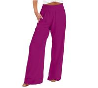 Ladies Culottes Jersey Wide Leg Trouser Petite Trousers Women Ladies Summer Trousers Elasticated Waist Baggy Joggers Women Petite Linen Trousers White Trousers Women Tracksuits Bottom Trousers Women
