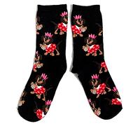 Ladies Dachshund All Over The Place In Cute Hat Socks UK 4-8 USA 6-10