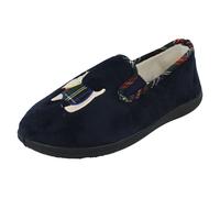 Padders Women's Dandie Womens Full Slippers - Navy - Size: 6