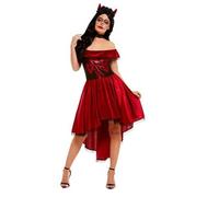 Ladies Day Of The Dead Devil Halloween Fancy Dress Costume