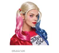 Ladies DC Suicide Squad Harley Quinn Wig Fancy Dress Accessory