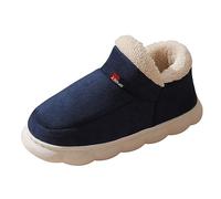 Ladies' Deluxe Fluffy Slippers Christmas/Halloween Holiday Comfortable Cotton Soft Non-Slip Solid Color Plush Womens Slip On for Autumn Winter