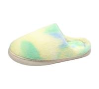 Ladies' Deluxe Fluffy Slippers Christmas/Halloween Holiday Guest Cute Animal/Funny Prints Solid Color Plush Womens Slip On Halloween/Christmas Printed