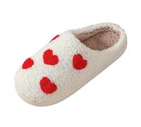 Ladies' Deluxe Fluffy Slippers Fashion Plush Festive Pattern Soft Non-Slip Cheap and Comfortable Indoor Outdoor Merchandise Gift Winter