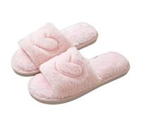 Ladies' Deluxe Fluffy Slippers Soft Fuzzy Sliders Comfortable Cotton Funny for Women Winter Animal Indoor And Outdoor Autumn