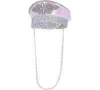 Fever Deluxe Sequin & Pearl Bride Captains Hat