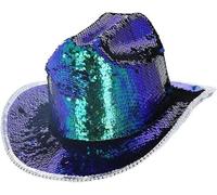 Ladies Deluxe Sequin Cowgirl Hat