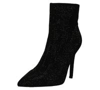 Ladies Diamante Covered High Heel Ankle Boots F5R1231