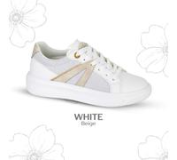 Cipriata Women's Trainers Aden L533G Lace-Up Glamour Super Lite Sparkle White UK 3-8