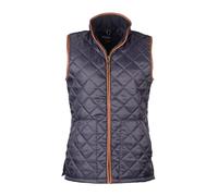 Ladies Diamond Quilt Gilet Womens Quilted Waistcoat Country Bodywarmer (UK, Numeric, 20, Regular, Regular, Navy)