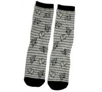 Ladies Disney Honey Bee Pot Apiarist Grey Socks UK Size 4-8 Eur 37-42 USA 6-10