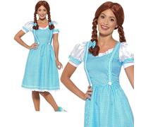 Dorothy Kansas Country Girl Costume,Wizard of Oz Fancy Dress,UK Size 16-18