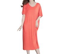 Ladies Dressing Gowns Lightweight Nightdresses For Women Uk Plus Size Soft Comfort-Long Nightdresses For Women Uk Plus Size Lightweight Breathe Ladies Loungewear Sets Short Sleeve Pyjamas For Women
