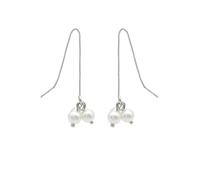 Ladies earrings 925 Silver Simple Long Tassel Ear Line Fashion Elegant Pearl Pendant Earrings Women Minimalist Earrings Earrings