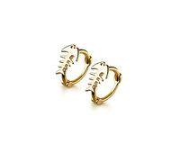 Ladies earrings 925 Sterling Silver Ocean Creative Fish Bone Simple Small Hoop Earrings For Ladies Romantic Elegant Party Jewelry Earrings