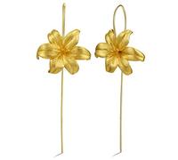 ladies earrings,Chinese Eardrop Lily Flower Sterling S925 Natural Design Women Earrings