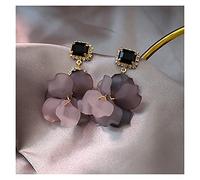 Ladies earrings Irregular Flower Petal Long Drop Earring Floral Earrings for Women Jewelry Gift Earrings