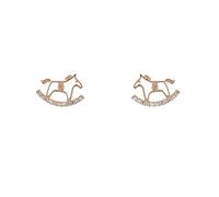 Ladies earrings Ladies Fashion Creative Earrings 925 Silver Trojan Horse Cute Childlike Earrings Party Banquet Accessories Earrings