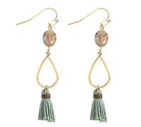 Ladies earrings Ladies Fashion Elegant Earrings Natural Stone Tassel Pendant Earrings Ladies Party Banquet Earrings Jewelry Earrings