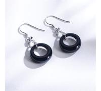 Ladies earrings Ladies Luxury Elegant Agate Gemstone Pendant Earrings Ladies 925 Sterling Silver Retro Party Banquet Earrings Jewelry Earrings